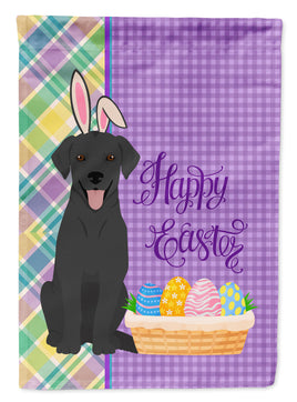 Black Labrador Retriever Easter Flag Garden Size