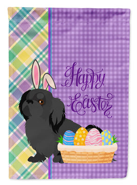 Black Pekingese Easter Flag Garden Size