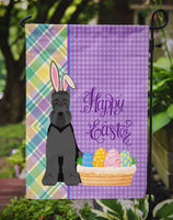 Black Schnauzer Easter Flag Garden Size