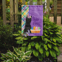 Black Scottish Terrier Easter Flag Garden Size