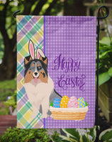 Blue Merle Sheltie Easter Flag Garden Size