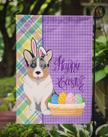 Blue Merle Cardigan Corgi Easter Flag Garden Size