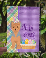 Blue and Tan Puppy Cut Yorkshire Terrier Easter Flag Garden Size