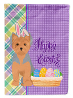 Blue and Tan Puppy Cut Yorkshire Terrier Easter Flag Garden Size