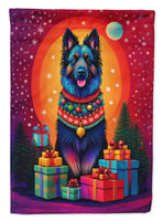 Belgian Sheepdog Holiday Christmas House Flag