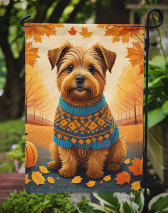 Norfolk Terrier Fall Garden Flag