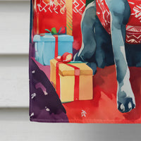 Weimaraner Christmas House Flag