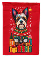 Biewer Terrier Holiday Christmas House Flag