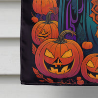 Tibetan Mastiff Witchy Halloween House Flag