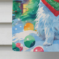 Westie Christmas House Flag