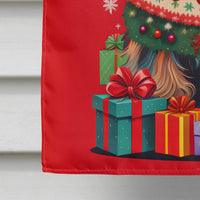 Yorkshire Terrier Holiday Christmas House Flag