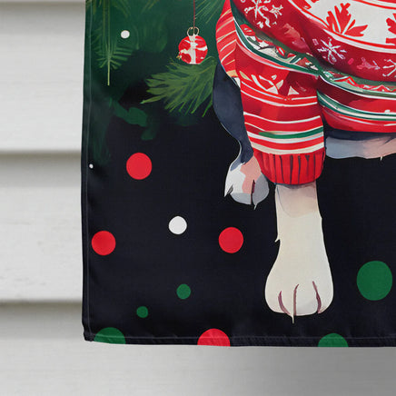 Boston Terrier Christmas House Flag