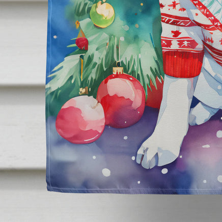 Boxer Christmas House Flag