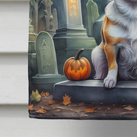 Chihuahua Spooky Halloween House Flag