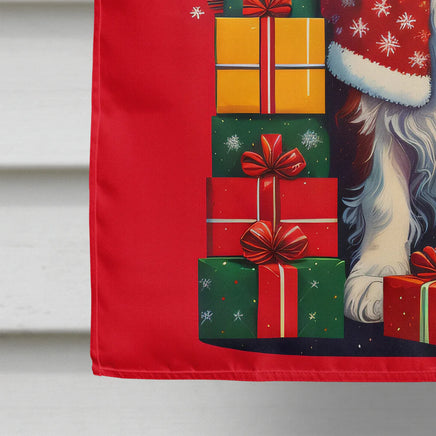 Welsh Springer Spaniel Holiday Christmas House Flag