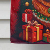 Leonberger Holiday Christmas House Flag