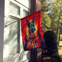 Australian Kelpie Holiday Christmas House Flag