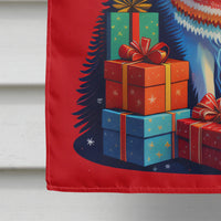 American Eskimo Holiday Christmas House Flag