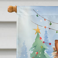 Sheltie Christmas House Flag