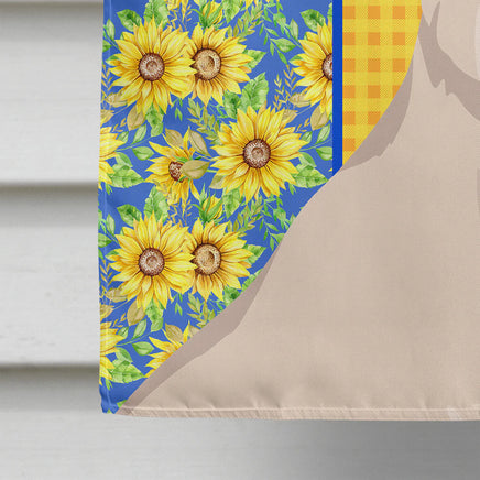 Summer Sunflowers Westie West Highland White Terrier House Flag