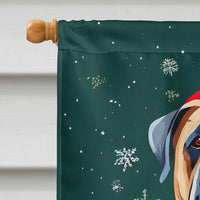 Mastiff Christmas House Flag