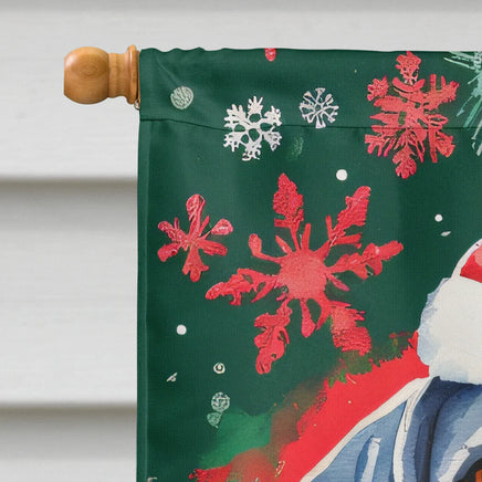 Weimaraner Christmas House Flag