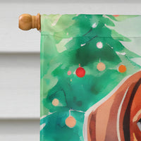 Vizsla Christmas House Flag