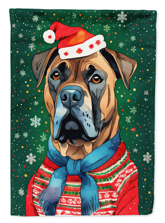 Cane Corso Christmas House Flag