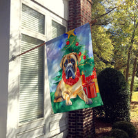 Mastiff Christmas House Flag