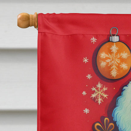 Bichon Frise Holiday Christmas House Flag