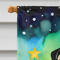 Pug Christmas House Flag