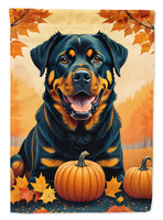 Rottweiler Fall Garden Flag