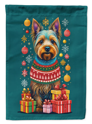 Australian Terrier Holiday Christmas House Flag