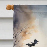 Papillon Spooky Halloween House Flag