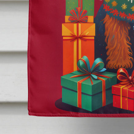 Welsh Terrier Holiday Christmas House Flag