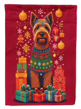 Welsh Terrier Holiday Christmas House Flag