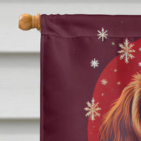 English Toy Spaniel Holiday Christmas House Flag