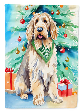 Otterhound Christmas House Flag