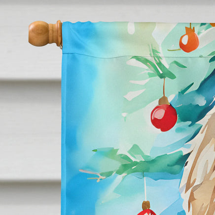 Otterhound Christmas House Flag