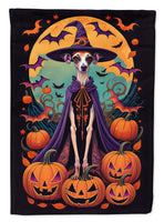 Italian Greyhound Witchy Halloween House Flag