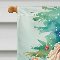 Poodle Christmas House Flag