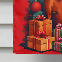 Rhodesian Ridgeback Holiday Christmas House Flag