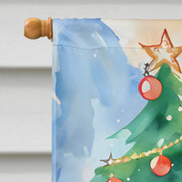 Rottweiler Christmas House Flag