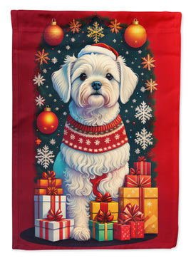 Maltese Holiday Christmas House Flag