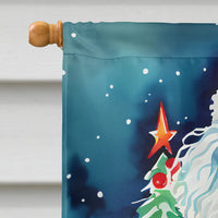 Poodle Christmas House Flag