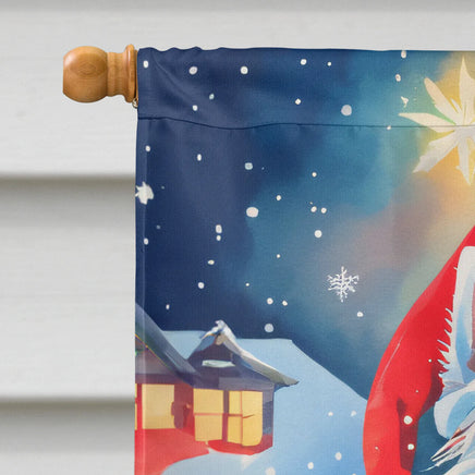 Westie Christmas House Flag