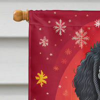 Portuguese Water Dog Holiday Christmas House Flag