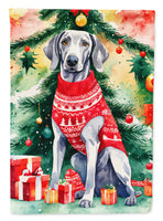 Weimaraner Christmas House Flag