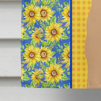 Summer Sunflowers Red Wheaten Terrier House Flag