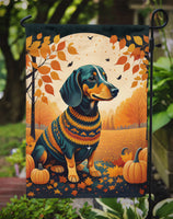 Dachshund Fall Garden Flag